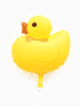 Цена за 2 шт. Воздушный шар фольгированный 26" "Уточка" цвет желтый
