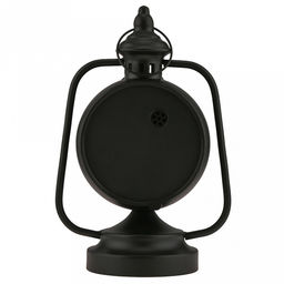 Часы настольные интерьерные "Летучая мышь" 18х11х26см, циферблат с рисунком, бежевый; цифры арабские, черный; выпуклое стекло; корпус металл, черный матовый; в коробке (Китай)