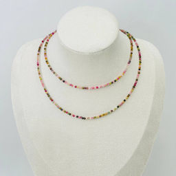 Украшение- трансформер (колье/браслет) из Турмалина микс от 16 см - Радуга самоцветов фото 2