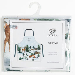 Фартук Этель Forest animals 60х70см, 100% хл, саржа 190 гр/м2  фото 7