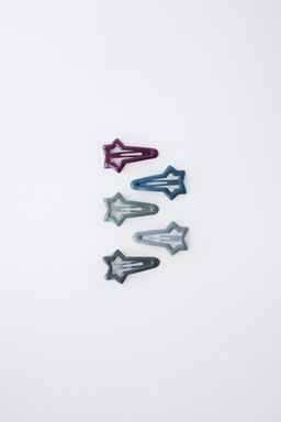 FIVE-PACK OF STAR HAIR CLIPS