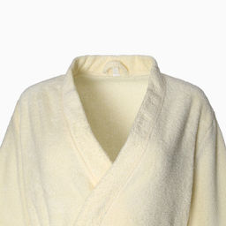 Халат махровый женский «Экономь и Я», размер 50-52, хлопок 100%, молочный