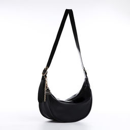 Сумка женская из искусственной кожи NAZAMOK, 28х15 см, черный цвет  фото 5