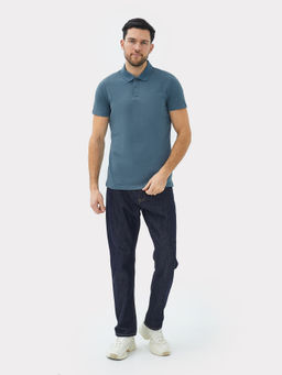 Поло мужское в зеленом цвете полынь 111834/1 - Mark formelle фото 2