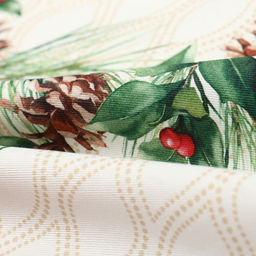 Набор новогодний Christmas wreath, скатерть 150×220 см ±3 см с ВГМО, салфетка 40×40 см-12 шт., 100% хлопок