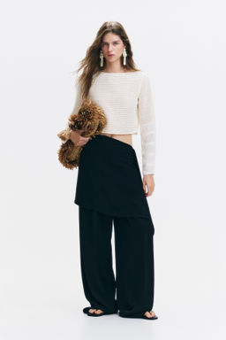 Pantal?n de vestir con falda superpuesta - H&m фото 2