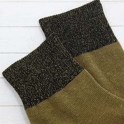 Детские носки 3-5 лет 15-18 см С люрексом Коричневые - Krumpy фото 4