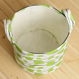 Органайзер для хранения с верхними ручками, принт березка 28х28х25 см, войлок - Simaland фото 2