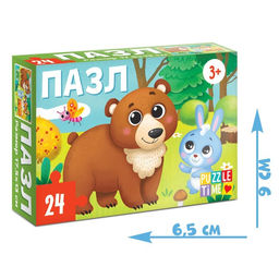 Цена за 3 шт. Пазл Лес, 24 элемента
