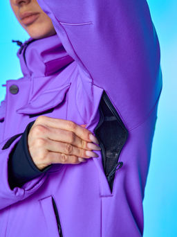 Женский сноубордический горнолыжный комбинезон Alpha Endless Aeternitas 223/2305 PRP - Пурпурное Сердце  фото 11