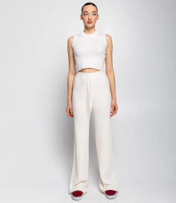 Брюки #КТ30600, молочный