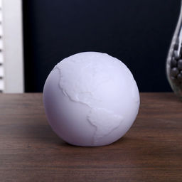 Фигурка светящаяся RISALUX «Планета», LED-ночник, батарейки LR14, белый, 8.5×8.5×9 см