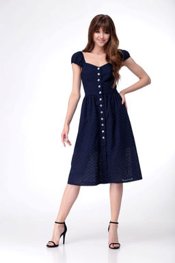 Платье AMORI 9530 синий  фото 2