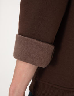 Kahverengi 3 _plik Regular Fit __i Polarl_ Bisiklet Yaka Basic Sweatshirt - Pierre cardin фото 7
