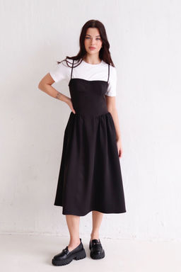 12317 Сарафан-бюстье чёрный