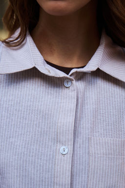 Рубашка оверсайз в полоску хлопковая