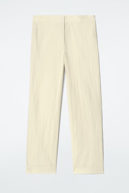 PANTALONES DE TRAJE STRAIGHT LEG DE ALGOD?N