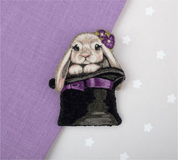 Набор для вышивания PANNA Живая картина JK-2275 Брошь. Малыш-фокусник 5 х 6 см