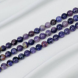 Бусины для украшений из Чароита (38 бусин) 39 см