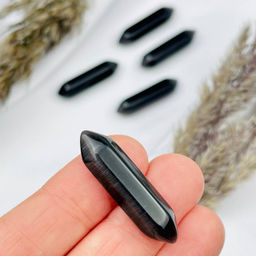 Кристалл двухконечный из Обсидиана