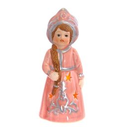 Фигурка декоративная "Снегурочка" с подсветкой, L4,5 W4 H11 см, 2в.