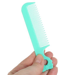 Расчёска детская, щётка для волос в наборе с погремушкой «Панда»