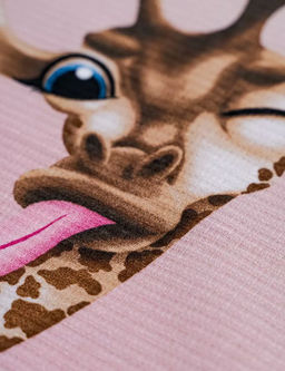 Комплект вафельных полотенец 48*60 см, 3 штуки (Розовый кот) - Ивановотекстиль фото 2