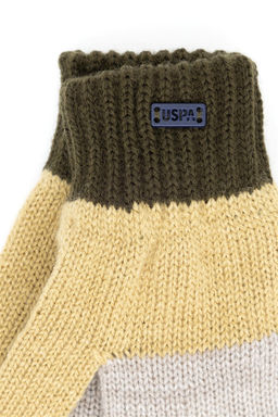 Меланжовые перчатки Camel для мальчиков - U.s. polo assn фото 3