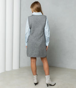 Жилет #КТ250616, серый