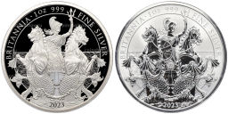 Набор из 2 монет 2 фунта 2023 года Великобритания Британия (в коробке)