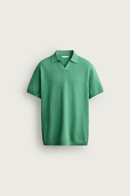 POLO PUNTO REGULAR FIT ESTRUCTURA / Verde - Zara фото 8