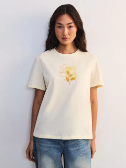 Футболка из хлопка с принтом ZR2605013423-9 / Zarina