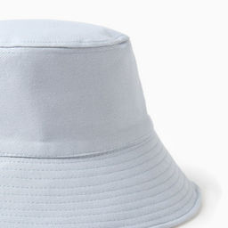 Панама двусторонняя унисекс MINAKU, цвет голубой, молочный, размер 56