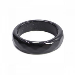 Кольцо из камня Черный агат для защиты и процветания размер 17мм