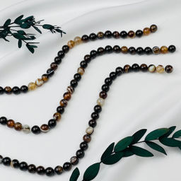 Бусины для украшений из Агата (35 бусин)