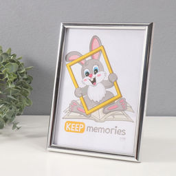 Фоторамка для фото 15×21 см Keep memories «Радуга», пластик, серебро, (стекло)