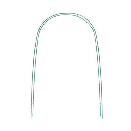 Арка садовая, 240×125×20 см, для вьющихся растений, металлическая, зелёная