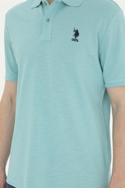 Мужская мятная футболка-поло - U.s. polo assn фото 6