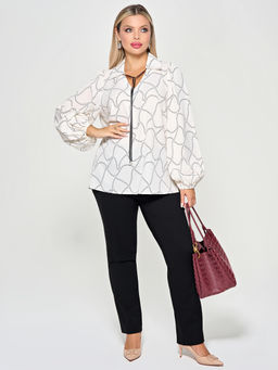 Блузка 0059-27п топленое молоко