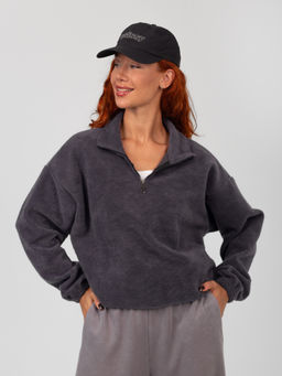 Толстовка женская футер начес 3-х нитка ТЕДДИ ГРАФИТ - Domtrik фото 10