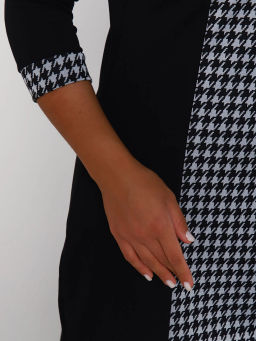 Платье женское, цвет черный белый