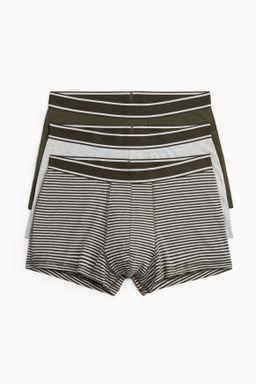 Pack de 3 calzoncillos trunk cortos en algod?n
