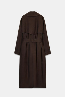 TRENCH FLUIDO LANA ZW COLLECTION LIMITED EDITION / Khaki