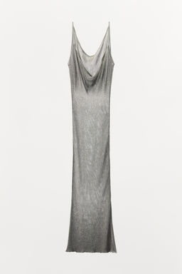 LIMITED EDITION METALLIC THREAD MESH DRESS - Zara фото 4