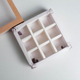 Цена за 5 шт. Коробка для конфет, кондитерская упаковка, 9 ячеек, Special for you, 14.5?14.5?3.5 см