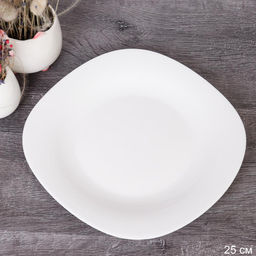 Тарелка квадратная 240 мм белая / FLFP95 (WHITE) /уп 6/48/ - Галеонтрейд фото 2