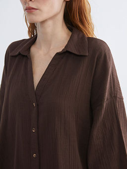 Dokulu Oversize Kad?n G?mlek