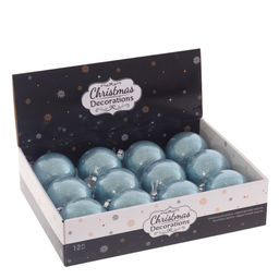Набор из 12шт Украшение новогоднее "Шар", D 8 см, L35 W27 H8,5 см