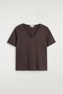 CAMISETA ALGOD?N LIGERO CUELLO EN U