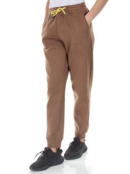 M047 BROWN Брюки спортивные утепленные женские (85% хлопок, 10% полиэстер, 5% спандекс) - Fashion фото 3